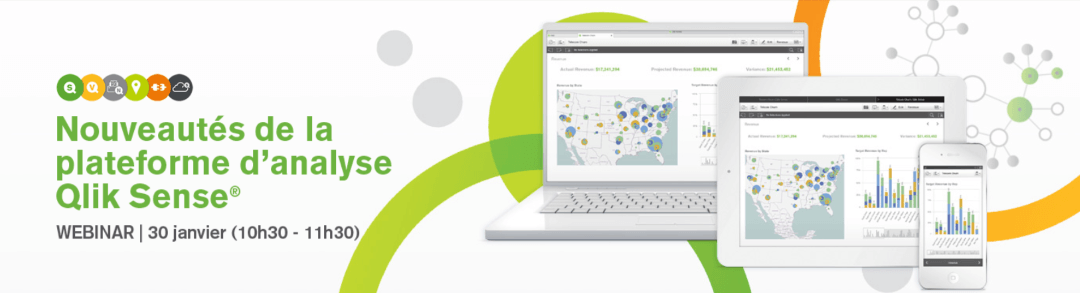 Webinar sur les nouveautés QLIK – le Mardi 30 Janvier 2018 dès 10h30