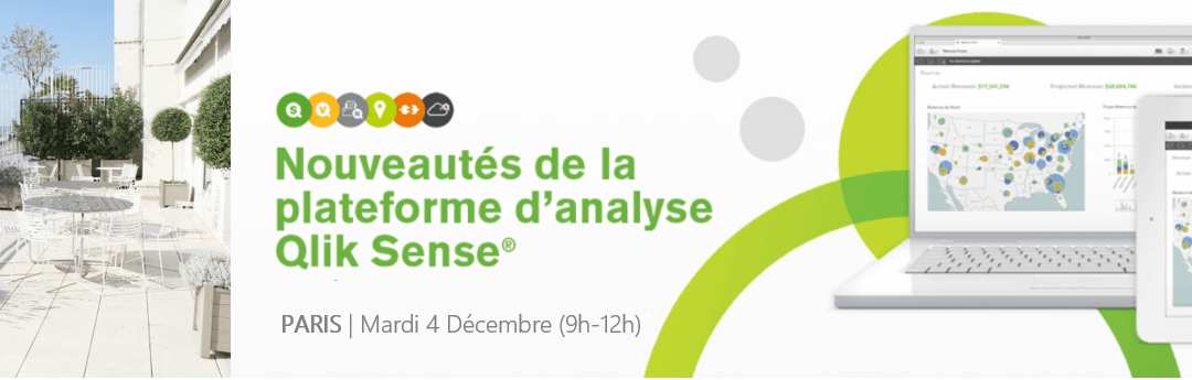 Petit Déjeuner / Nouveautés Qlik Sense – Le Mardi 4 Décembre 2018 à Paris