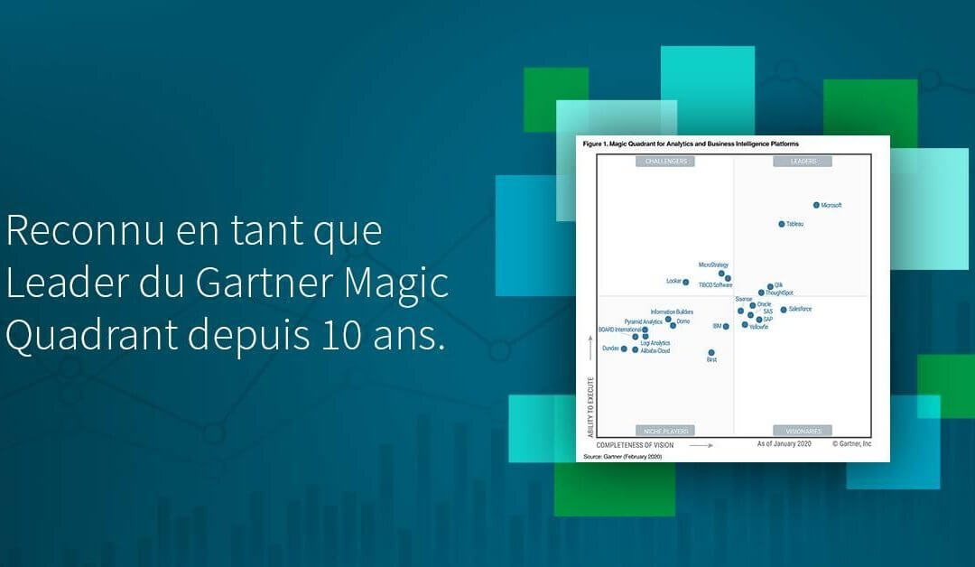 Qlik, un leader du Gartner Magic Quadrant – 2020 pour la 10ème année consécutive.