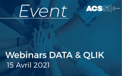 3 Webinars DATA & QLIK le Jeudi 15 Avril dès 9h30 : Découverte de Qlik Sense | Nouveautés et Roadmap 2021 | Intégration de données