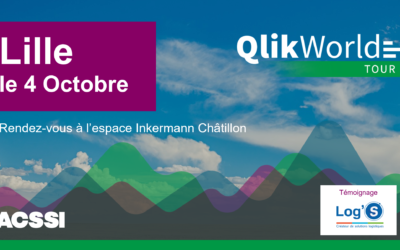 QlikWorld 2022 à Lille le Mardi 4 Octobre : Keynote, nouveautés DATA 2022, networking, retour d’expérience Log’s, rétrogaming…