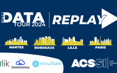 ACSSI Data Tour 2024 à LILLE – PARIS – NANTES – BORDEAUX en avril : l’évènement Data à ne pas manquer ! Avec la présence de Qlik-Talend, Datagalaxy et Snowflake  